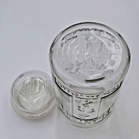 Vintage 1981 75th Anniversary Planters Mr. Peanut Glass Jar with Lid - Picture 6 of 6